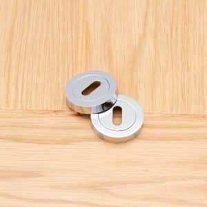 Escutcheon (Pair) Polished Chrome - Deanta Doors