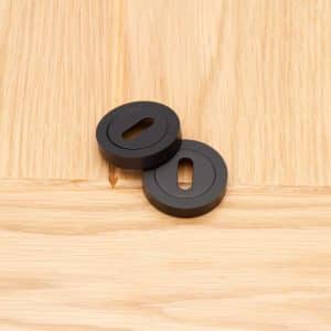 Escutcheon (Pair) Matt Black - Deanta Doors