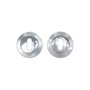 Escutcheon (Pair) Matt Polished Chrome - Deanta Doors