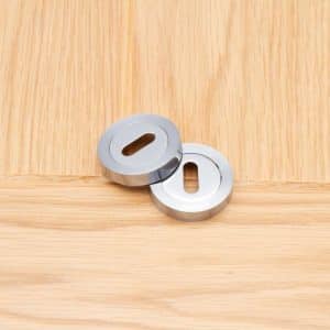 Escutcheon (Pair) Matt Polished Chrome