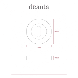 Escutcheon (Pair) Satin Brass - Deanta Doors