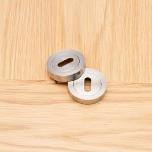 Escutcheon (Pair) Satin Nickel - Deanta Doors