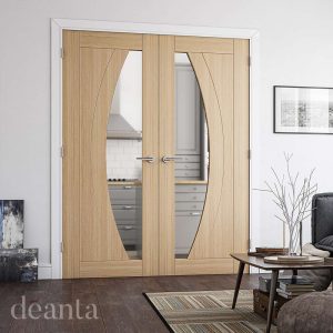 Ravello Prefinished Oak Glazed Internal Door FSC - Deanta Doors