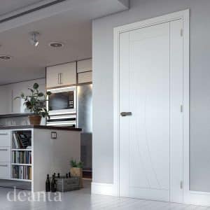 Ravello White Primed FD30 Internal Door - Deanta Doors