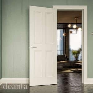 Rochester White Primed Internal Door - Deanta Doors