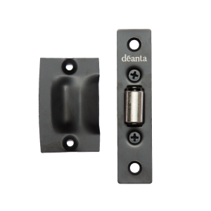 Roller Catch Matt Black Steel - Deanta Doors