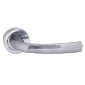 STATUS Nevada Lever on Round Rose - Satin Chrome