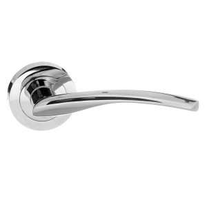 STATUS Arizona Lever on Round Rose - Polished Chrome