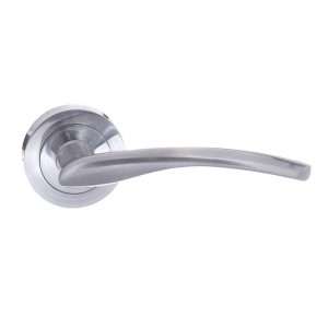 STATUS Arizona Lever on Round Rose - Satin Chrome