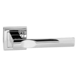 STATUS Kansas Lever on Square Rose - Polished Chrome