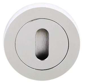 STATUS Key Escutcheon on Round Rose - Polished Chrome