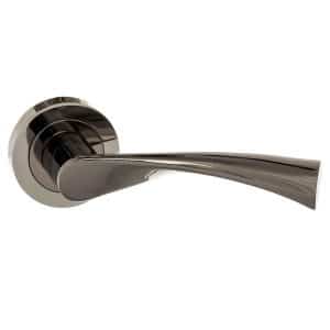 STATUS Colorado Lever on Round Rose - Black Nickel