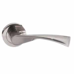 STATUS Colorado Lever on Round Rose - Satin Nickel