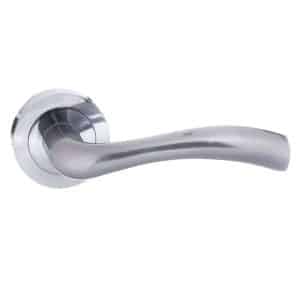 STATUS Texas Lever on Round Rose - Satin Chrome