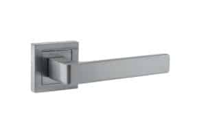 STATUS Montana Designer Lever on S4 Square Rose - Satin Chrome