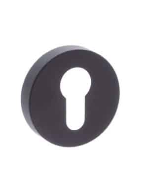 STATUS Euro Escutcheon on S4 Round Rose - Matt Black