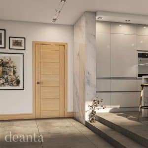 Seville Prefinished Oak Internal Door FSC - Deanta Doors