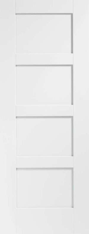 Shaker 4 Panel Internal White Primed Fire Door - XL Joinery Doors