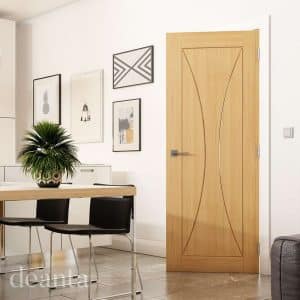 Sorrento Prefinished Oak Internal Door FSC - Deanta Doors