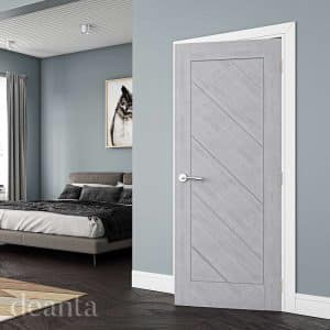 Torino Light Grey Ash FD30 Internal Door FSC - Deanta Door