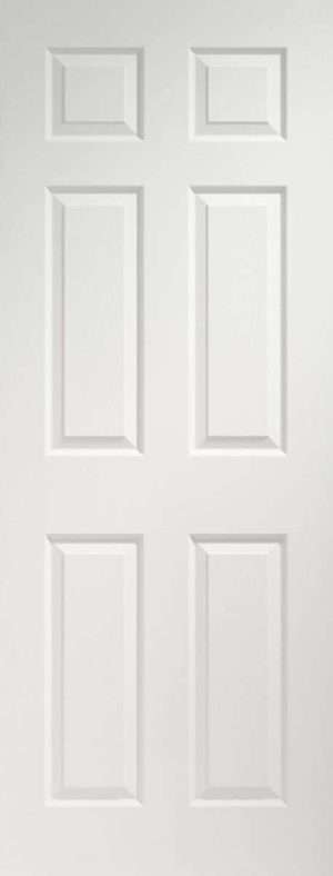 Internal Pre-Finished White Moulded Colonist 6 Panel Door - XL Joinery Doors