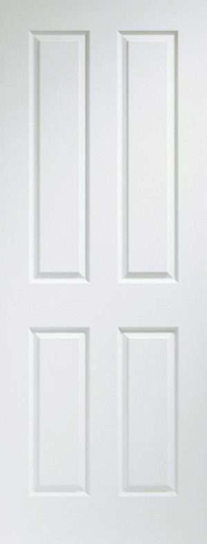 Internal Pre-Finished White Moulded Victorian 4 Panel Door - XL Joinery Doors