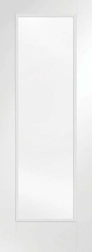 Internal White Primed Pattern 10 Fire Door with Clear Glass - XL Joinery Doors