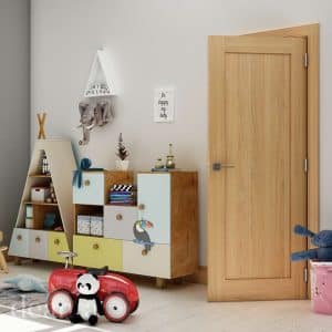 Walden Unfinished Oak Internal Door - Deanta Doors