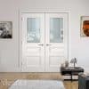 Windsor White Primed Bevelled Glaze Internal Door - Deanta Doors - Image 2