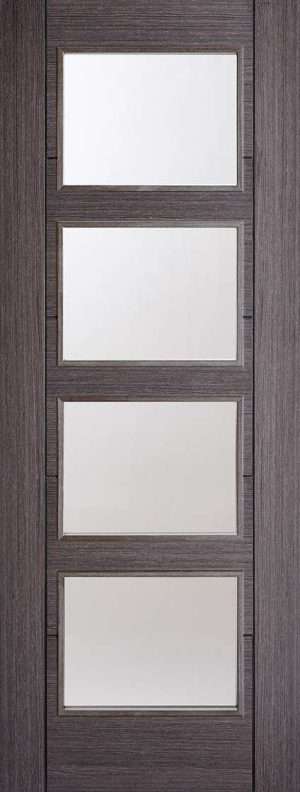 Vancouver 4L Pre-Finished Ash Grey Internal Door - LPD Doors