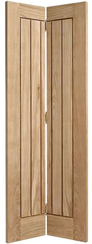 Mexicano Bi-Fold Pre-Finished Oak Internal Door - LPD Doors