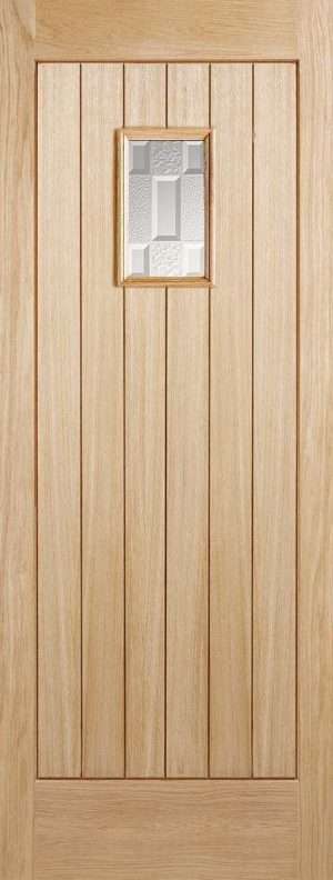 Suffolk Unfinished Oak External Door - LPD Doors