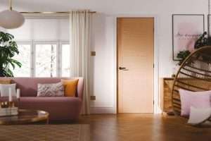 Vancouver 5P Pre-Finished Oak internal Door FD30 - LPD Doors