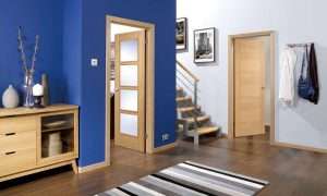 Vancouver 4L Pre-Finished Oak internal Door - LPD Doors