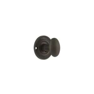 Old English Solid Brass Oval WC Turn and Release - Urban Bronze