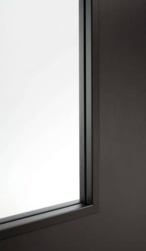 Monaco Laminate Glazed Black Laminate Internal Door - LPD Doors