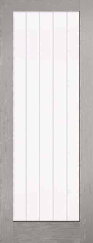 Vertical 1L Pre-Finished Grey Internal Door - LPD Doors