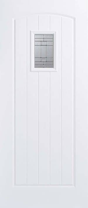 Cottage 1L Pre-Finished White External Door - LPD Doors