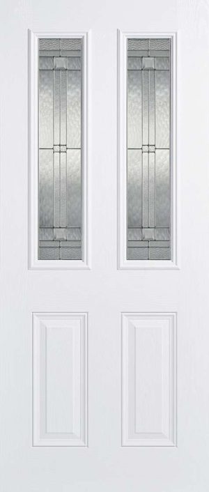 Malton 2L Glazed External Pre-Finished White Door - LPD Doors