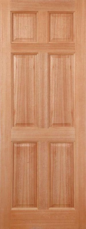 Colonial 6P Hardwood Dowelled External Door - LPD Doors