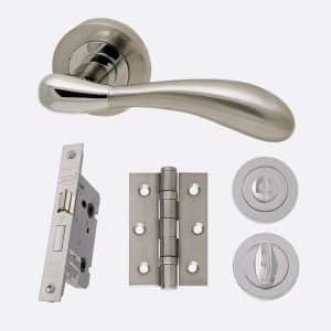 Venus Privacy Essential Range Chrome & Nickel Door - LPD Doors