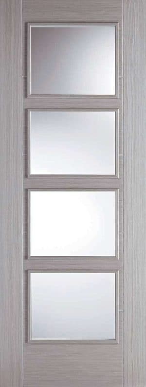 Vancouver 4L Pre-Finished Light Grey Internal Fire Door - LPD Doors