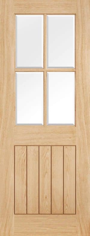 Belize 4L Unfinished Oak Internal Door - LPD Doors