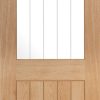 Oak Belize 1 Light With Silkscreen Glass (Half Light) Internal Door - LPD Doors