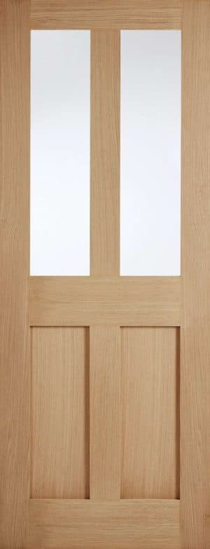 London 2L Unfinished Oak Internal Door - LPD Doors