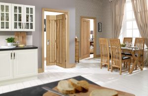 Mexicano Bi-Fold Oak Internal Door - LPD Doors