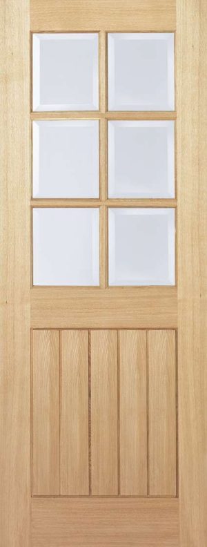 Mexicano 6L Unfinished Oak Internal Door - LPD Doors