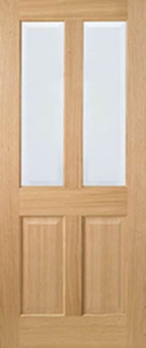 Richmond 2L Unfinished Oak Internal Door - LPD Doors