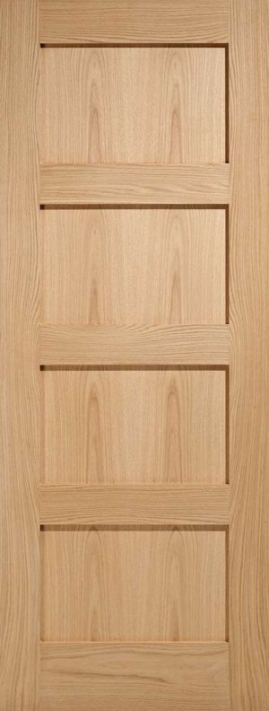 Shaker 4P Unfinished Oak Internal Doors - LPD Doors