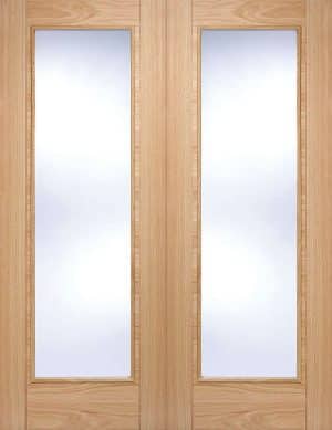 Vancouver Pair Pre-Finished Oak Internal Door - LPD Doors